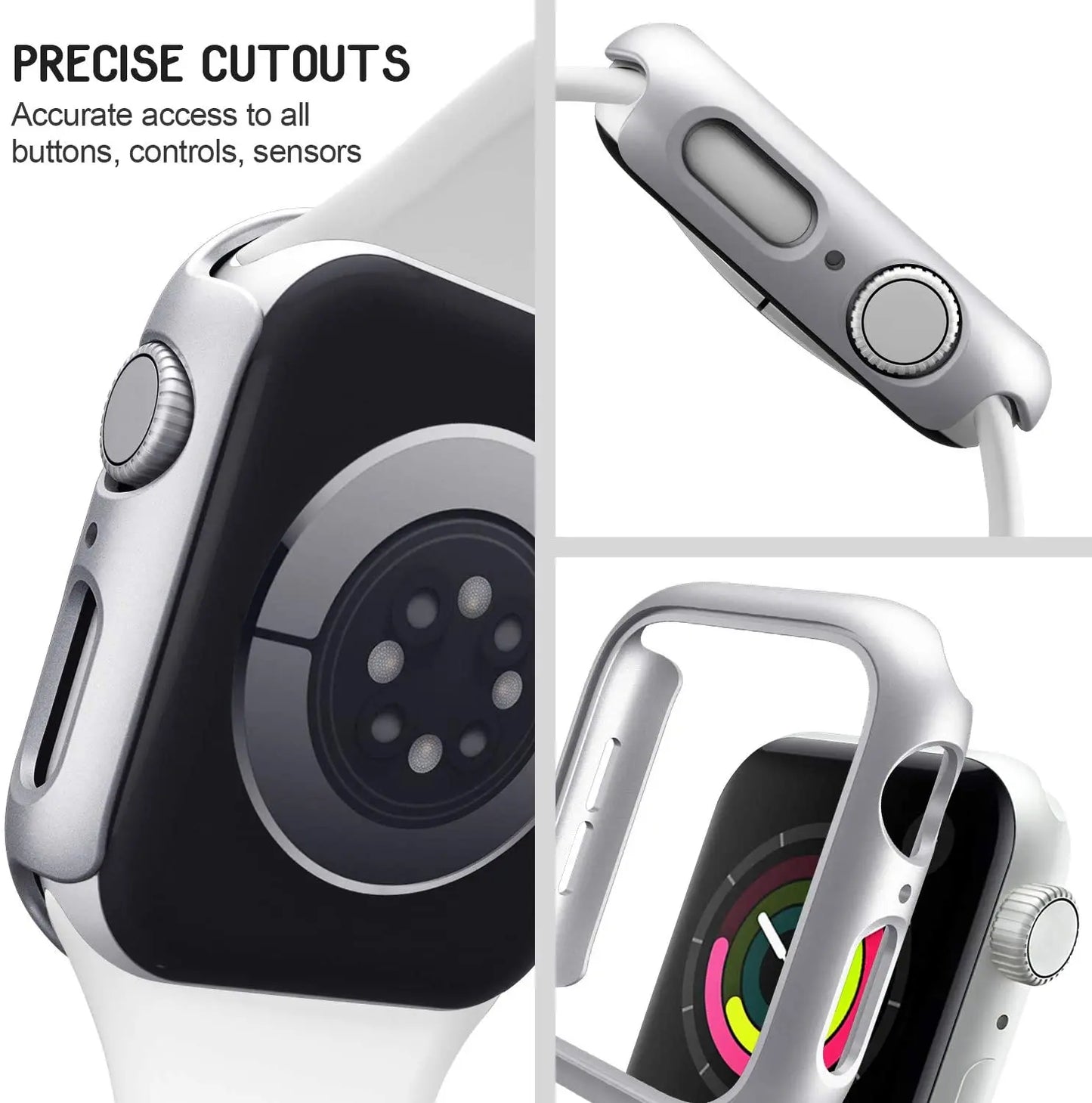 Cover for Apple Watch Case 45mm 41mm 44mm 40mm 42mm 38mm Accessories PC Protector bumper iWatch for Iwatch Series 7 SE 6 5 4 3 2