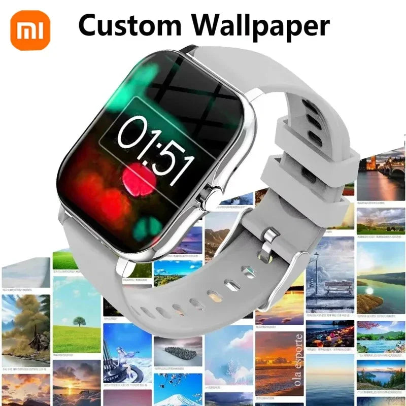 XIAOMI Smart Watch+Earphones Sport Fitness Watches Heart Rate Monitor Waterproof Smartwatch Women Men Gift For Phones Android