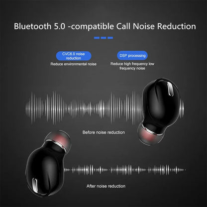 X9 Wireless Headphones Bluetooth 5.0 Earphones With Mic Single in-Ear Sports Waterproof TWS Earbuds Bluetooth Handsfree Headset