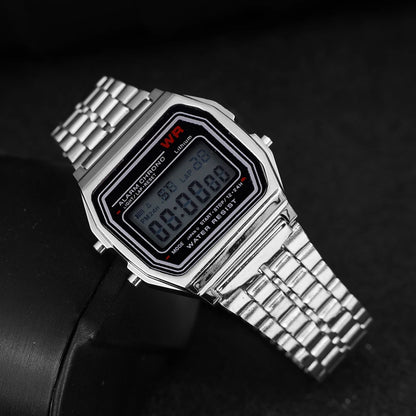 F91W Luxury Watch Waterproof Retro Digital Stainless Steel Sports Military Watches Men Women Electronic Wrist Watches Clock