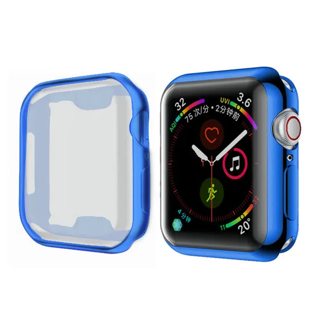 Cover For Apple Watch Case 49mm 44mm 40mm 45mm 41mm 42mm 38mm Screen protector silicone bumper apple watch series ultra 9 8 7 se