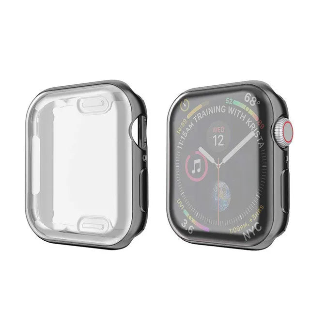 Screen Protector For Apple Watch Case 49mm 45mm 41mm 44mm 40mm 42mm 38mm Full TPU bumper cover iwatch Series Ultra 9 8 7 SE 6 5