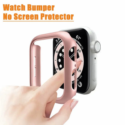 Cover for Apple Watch Case 45mm 41mm 44mm 40mm 42mm 38mm Accessories PC Protector bumper iWatch for Iwatch Series 7 SE 6 5 4 3 2