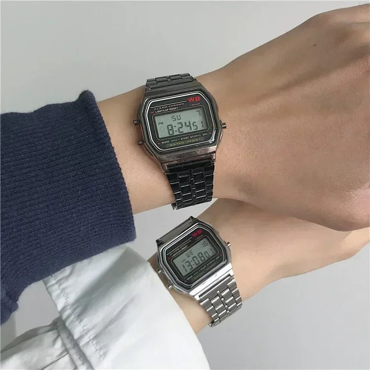 F91W Luxury Watch Waterproof Retro Digital Stainless Steel Sports Military Watches Men Women Electronic Wrist Watches Clock