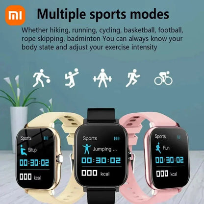 XIAOMI Smart Watch+Earphones Sport Fitness Watches Heart Rate Monitor Waterproof Smartwatch Women Men Gift For Phones Android