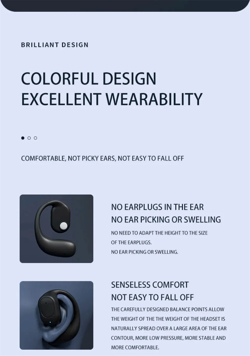 Wireless Headphones Bluetooth Headset With Microphone Bone Conduction Handsfree Noise Canceling Earphones For Driving Audifonos