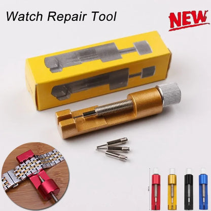 Metal Watch Repair Tool Strap Link Pin Remover for Watchmakers with Pack of 3 Extra Pins Mini Watchband Tools Remover Adjust