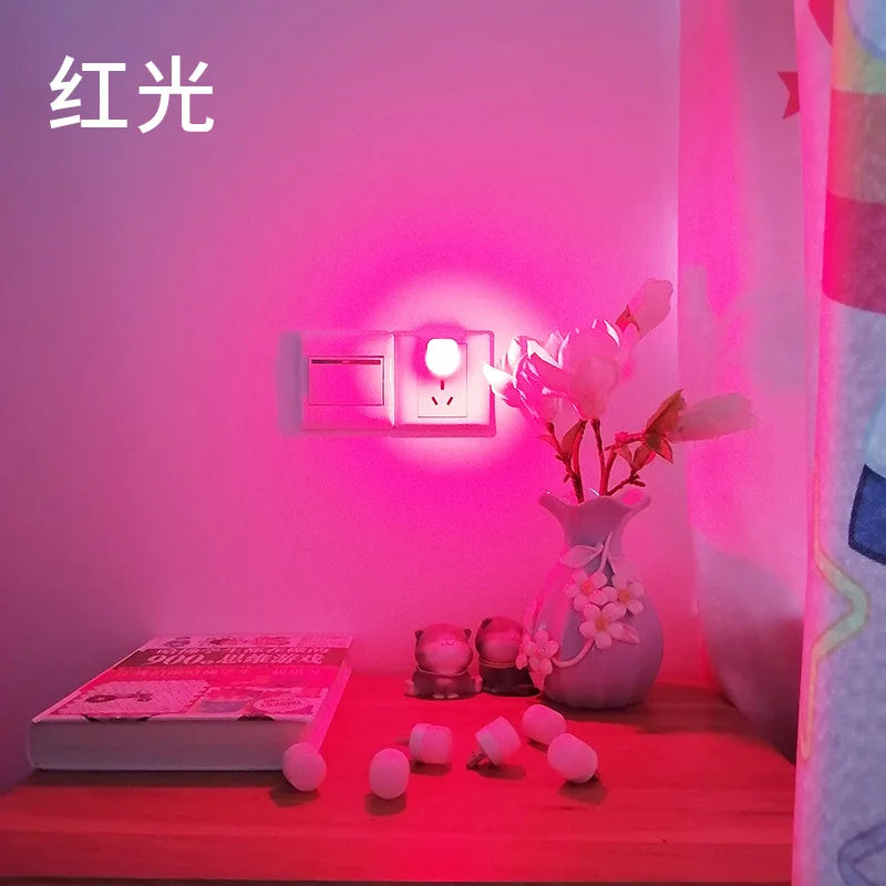 10X 5X 1XMini USB Night Light Eye Protection Book Reading Light USB Plug Computer Mobile Power Charging LED Night Lamp Red White