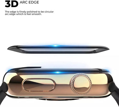 Soft Glass For Apple Watch Screen Protector 49mm 45mm 41mm 44mm 40mm 42mm 38mm 9D HD Full Film iWatch Series Ultra 9 8 7 6 SE 5