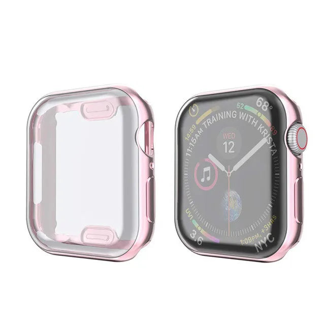 Cover For Apple Watch Case 49mm 44mm 40mm 45mm 41mm 42mm 38mm Screen protector silicone bumper apple watch series ultra 9 8 7 se